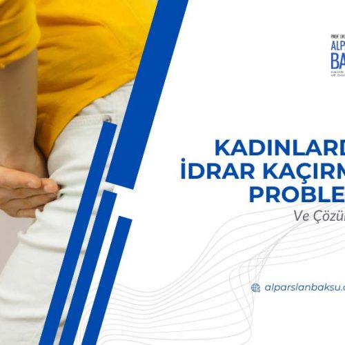 Urinary incontinence problem in women, alparslan baksu